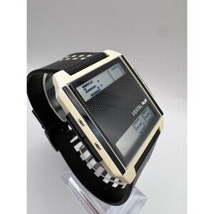 Vestal Digichord Digital Watch - White/Black - Retro Slim Design
